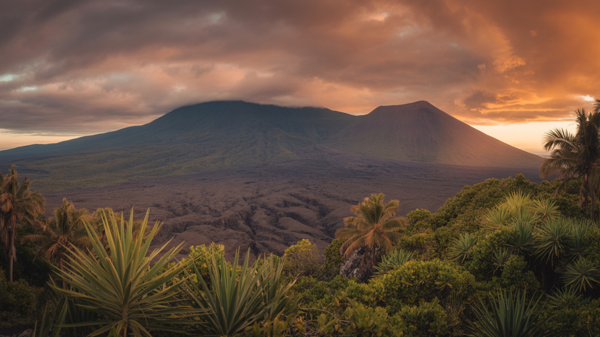 Paysage volcanique de La Réunion